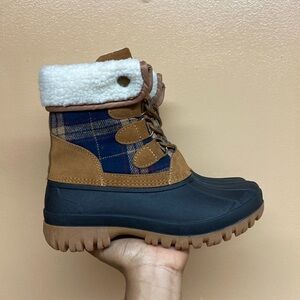 STQ Waterproof Fur Lined Winter Duck Boots